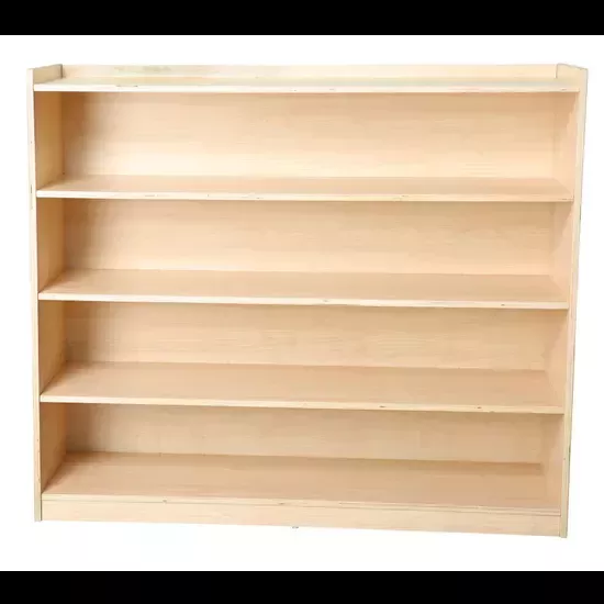 Natural Spaces Closed-Back 4-Shelf Storage Unit