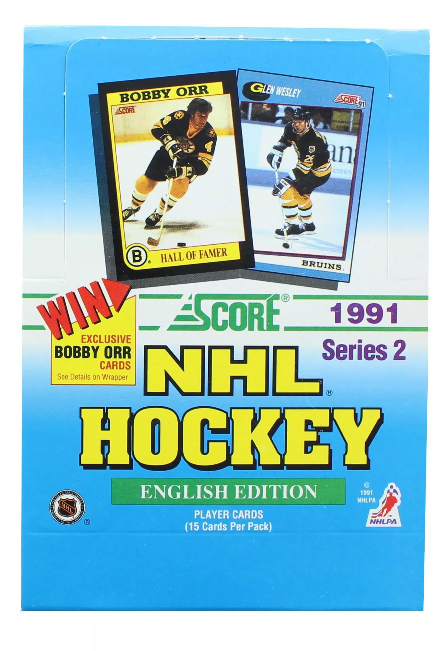 NHL 1991-92 Score Hockey Series 2 Wax Box