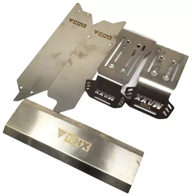 NHX Stainless Steel Chassis Protector / Armor Set : TRAXXAS 1/10 MAXX