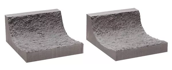 Noch 58032 HO Scale Straight Rock Interior Tunnel Liner -- 2 Pieces