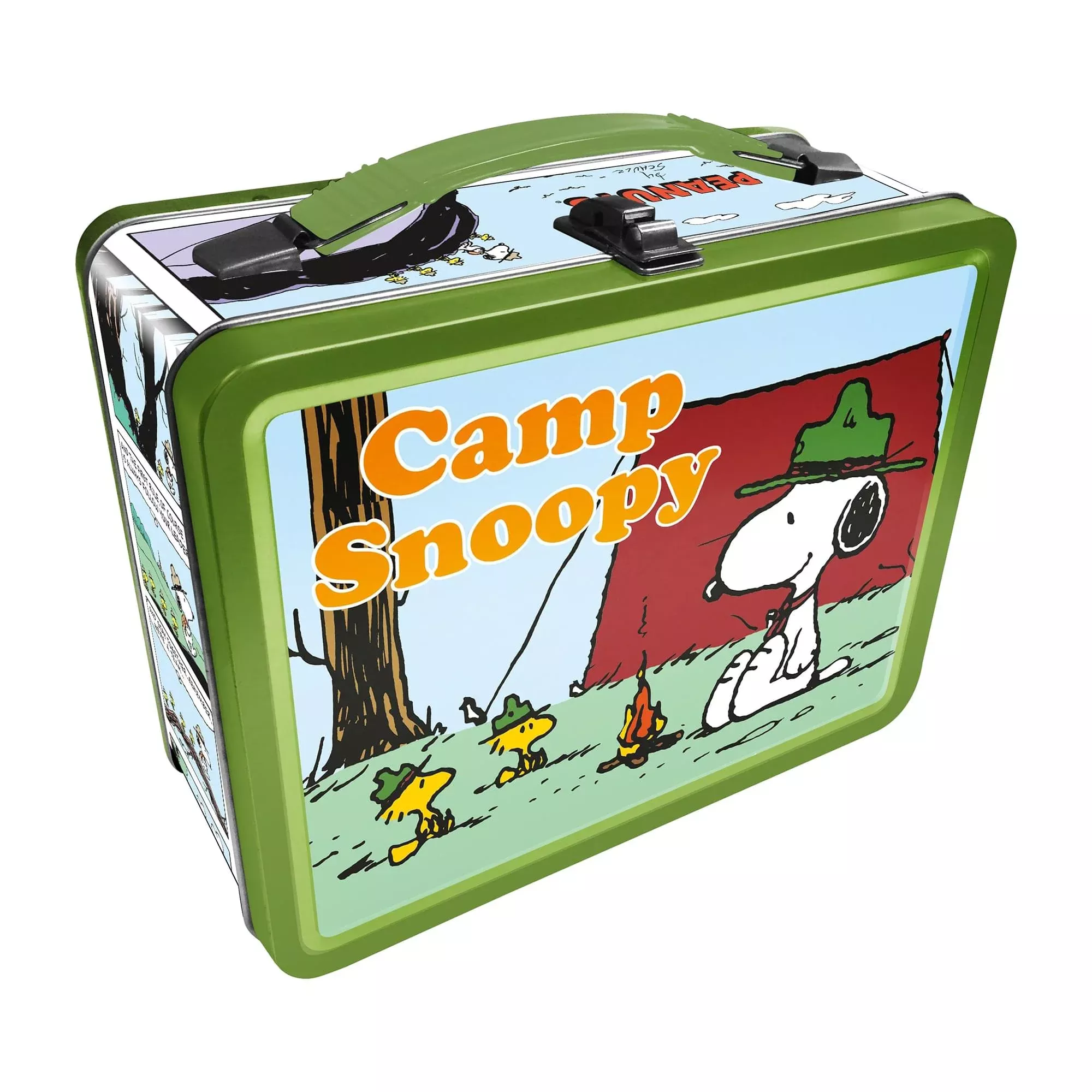 Peanuts "Camp Snoppy" Embossed Tin Fun Box