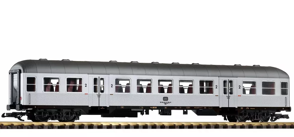 Piko 37631 G Scale DB IV Silver Coin Coach 2.Cl., Stainless