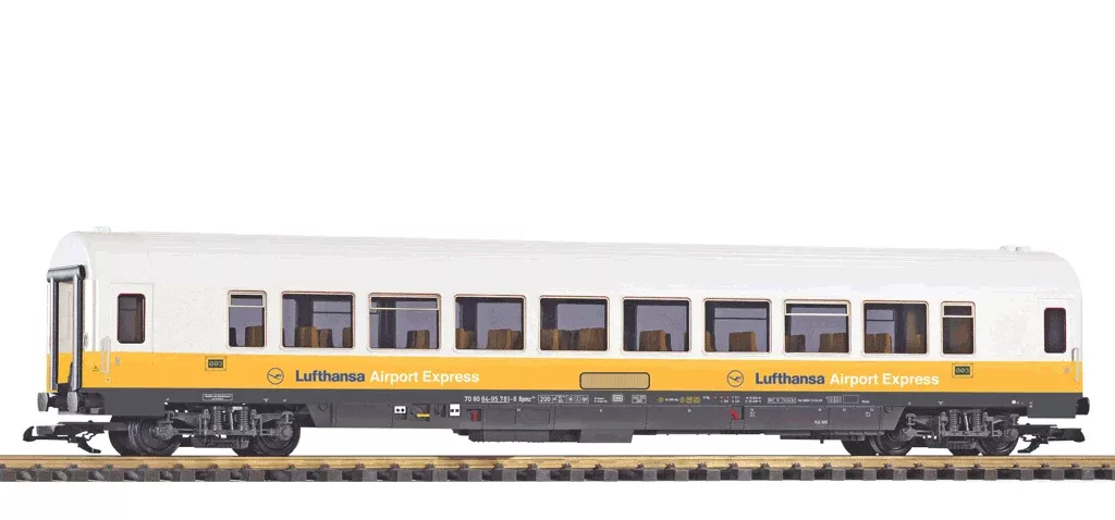 PIKO 37668 G Scale DB IV 2. Cl. Coach Bpmz Lufthansa