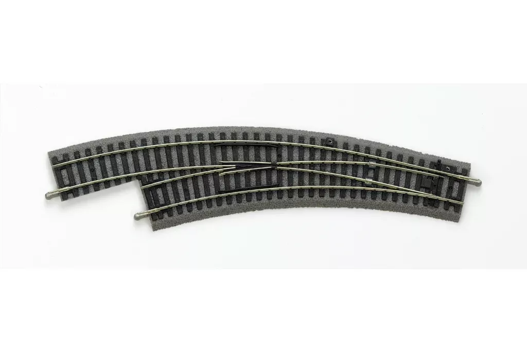 Piko 55422 HO Scale Roadbed Left Curved Switch BWL R2/R3 30°