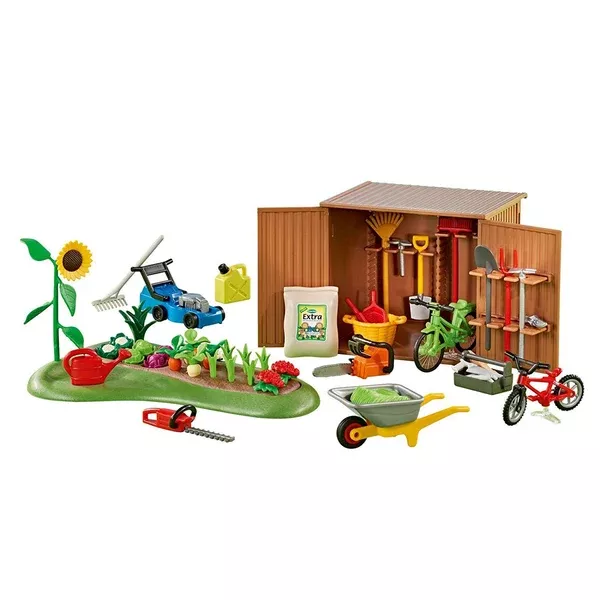 Playmobil Tool Shed With Garden Building Set 6558