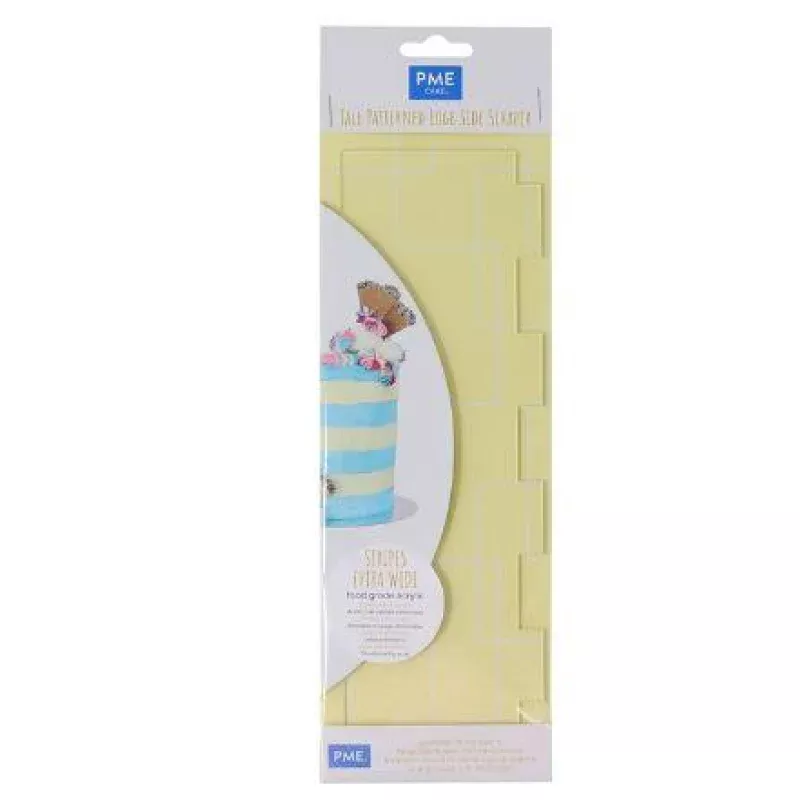 PME SIDE SCRAPERS - PATTERNED ACRYLIC EXTRA WIDE STRIPES*