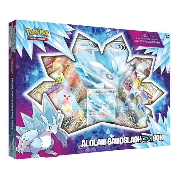 Pokemon Alolan Sandslash GX Box Trading Card Game Set