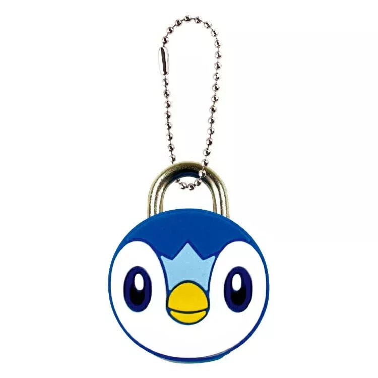 POKEMON CENTER ORIGINAL - Mascot Padlock Keychain Piplup