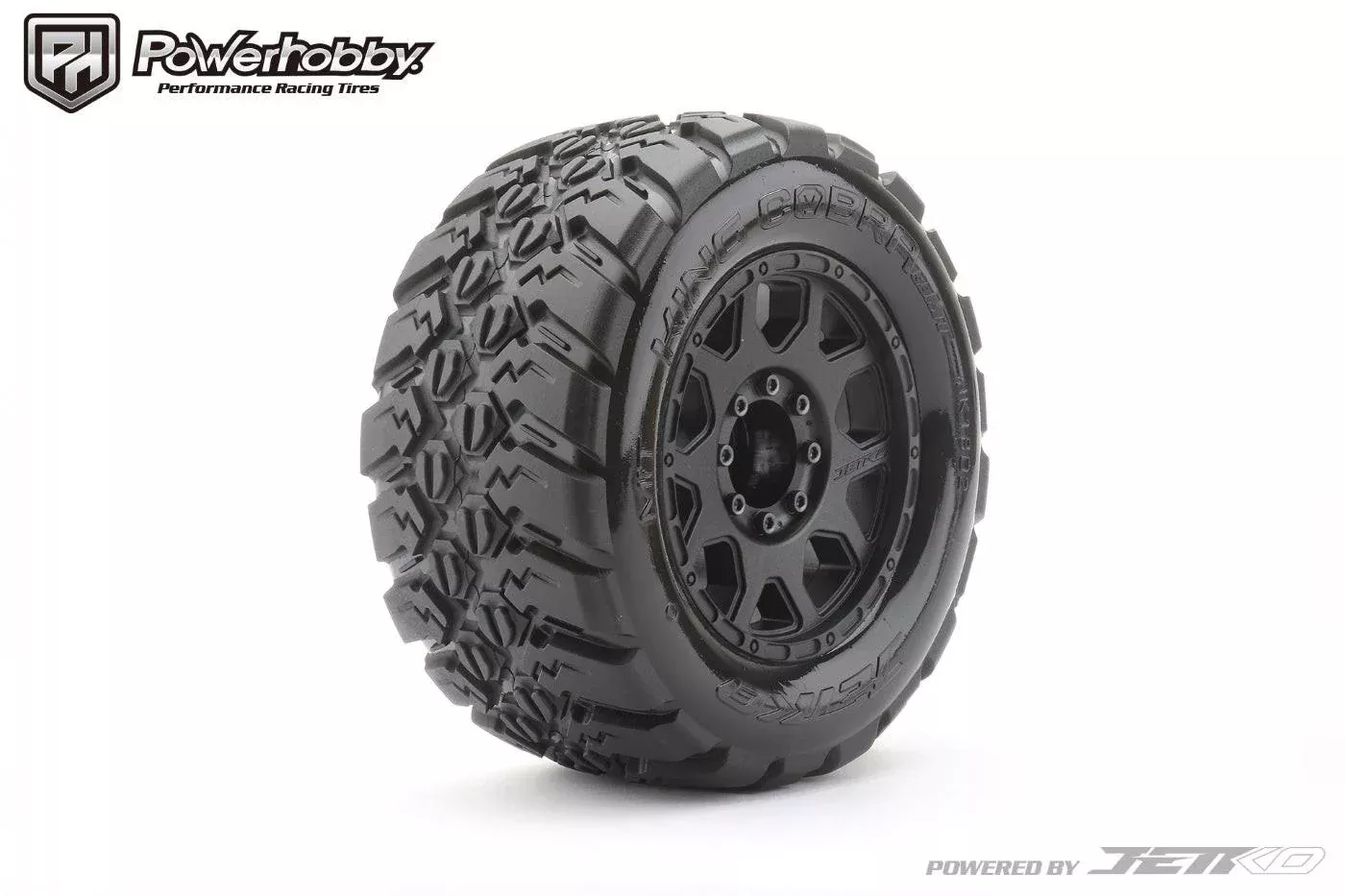 Powerhobby 1/8 MT 3.8 King cobra Belted Mounted Tires (2) 17MM
