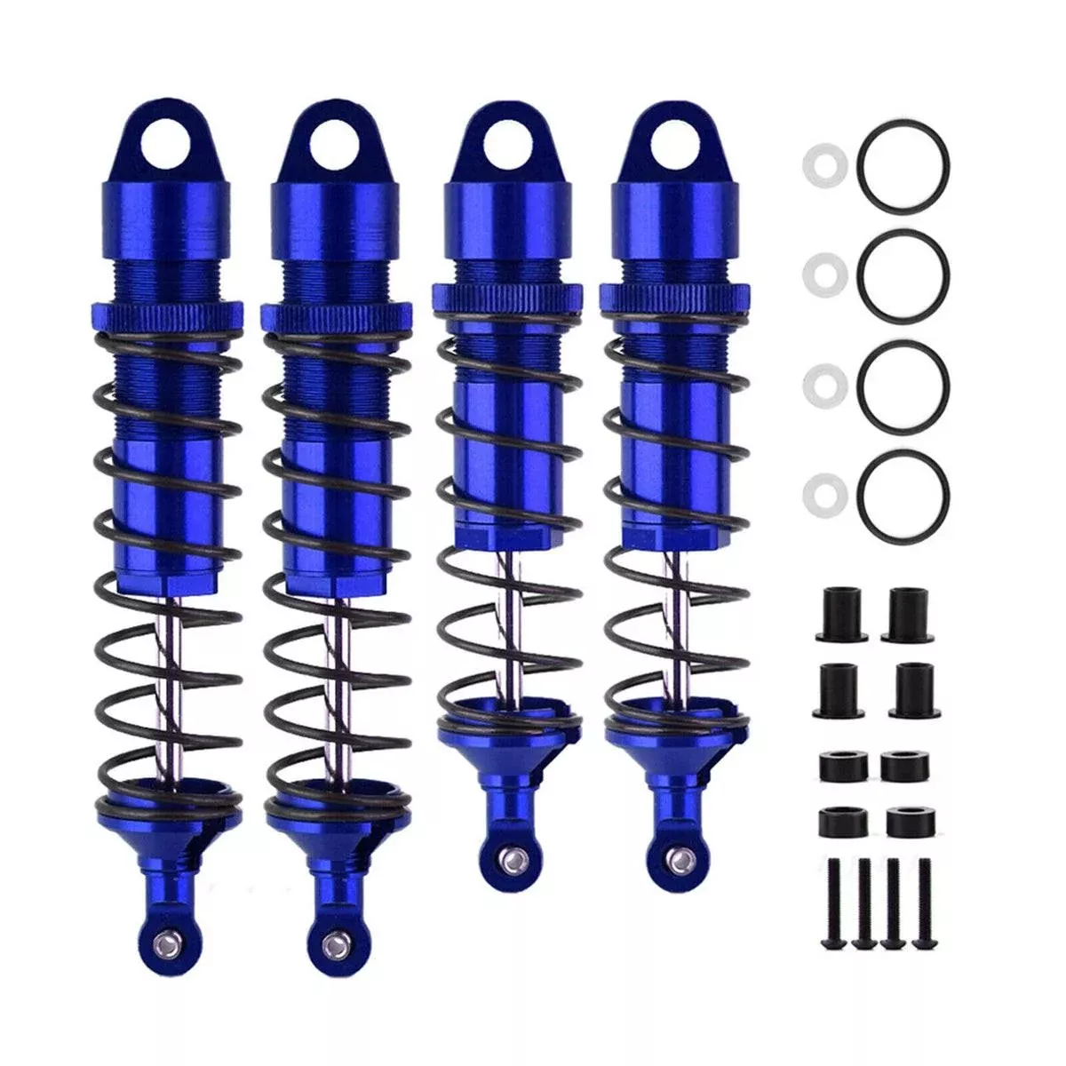 Powerhobby Aluminum Front & Rear Shocks Blue (4) FOR Traxxas Sledge