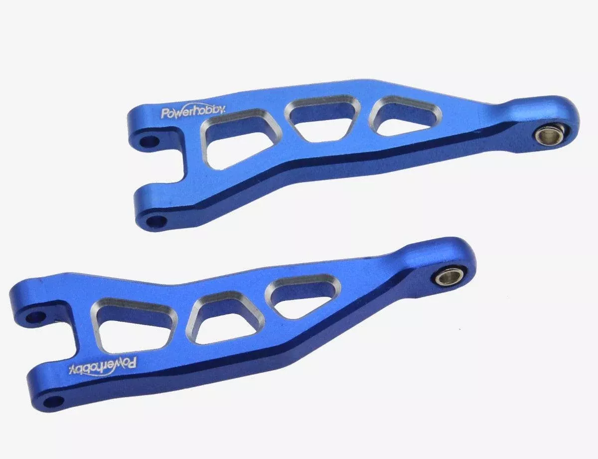 Powerhobby Aluminum Rear Upper Arms Blue for Arrma Granite / Typhon GROM