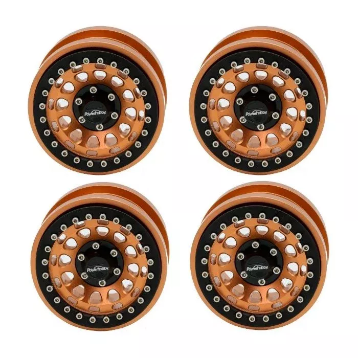 Powerhobby PHSCX601-Bronze x2 Bronze Aluminum 2.9" Beadlock Wheels for SCX6 Set of 4
