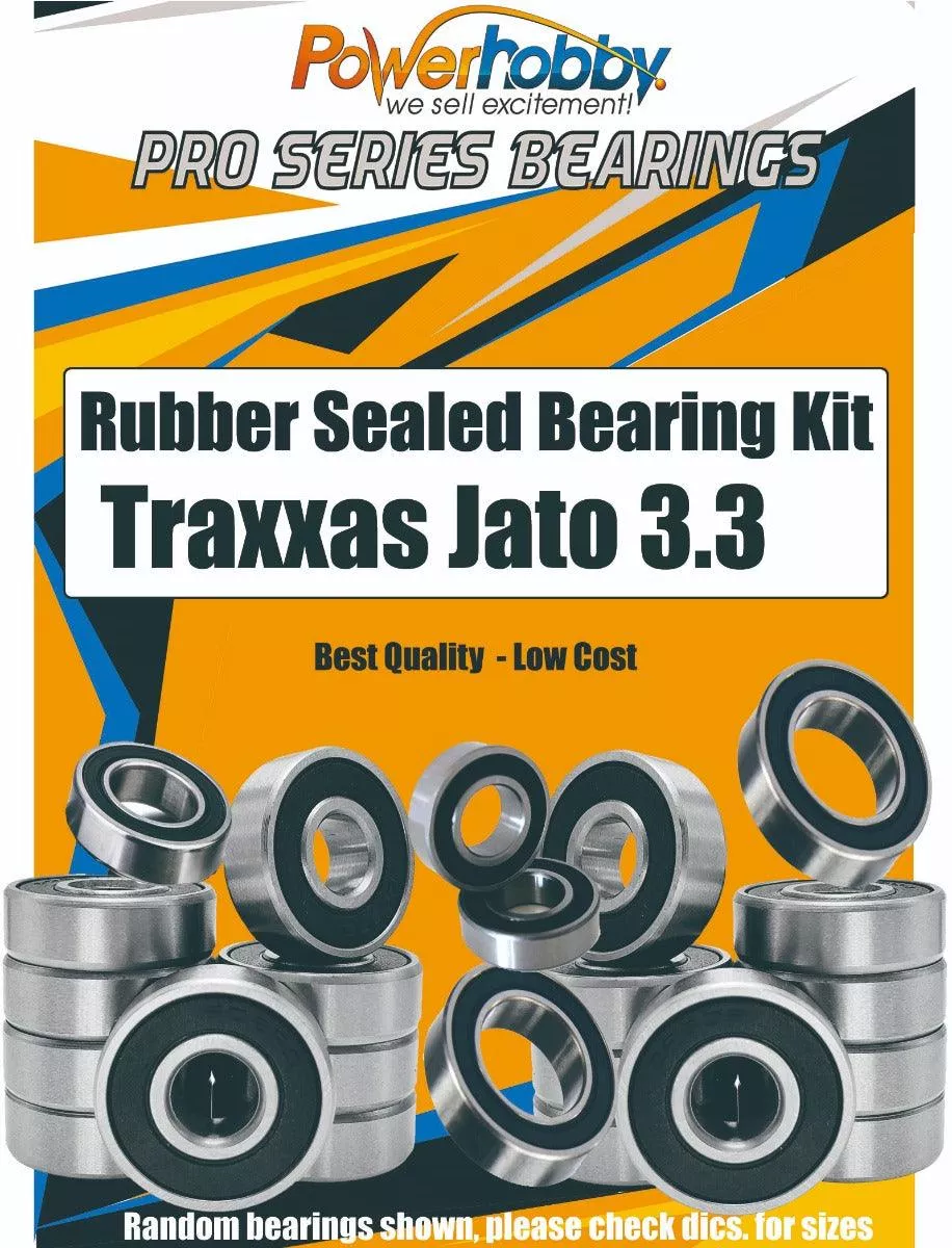 PowerHobby Pro Series Rubber Sealed Bearing Kit FOR Traxxas Jato 3.3 (55077)