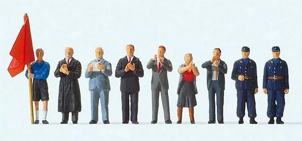 Preiser 10585 HO Scale German Political Figures -- Ulbricht, Pieck, Grotewohl