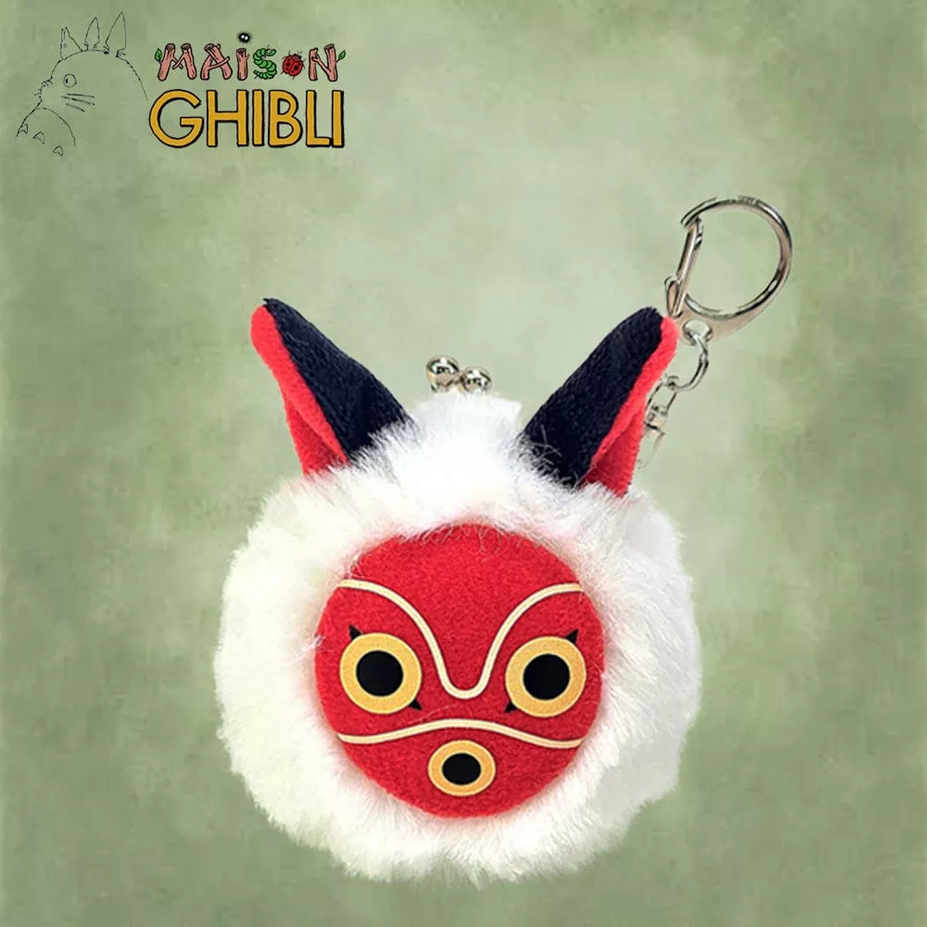 Princess Mononoke Funwari Mini Plush Coin Purse San´s Mask