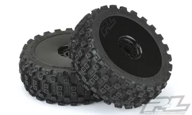 Pro-Line 9067-41 Badlands MX M2 Medium 1:8 Buggy Tires Mounted w/ Blk Wheels