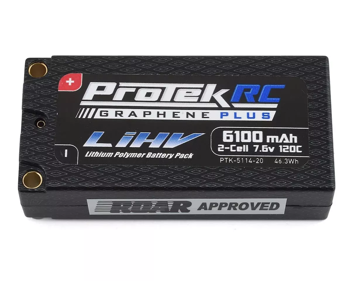 Protek RC 5114-20 2S 120C Si-Graphene 6100mAh 7.6V High Voltage LiPo Battery