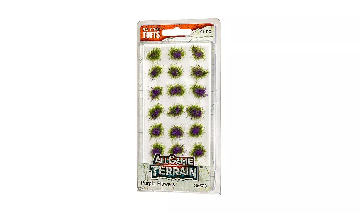 Purple Flowers Peel 'n' Plant Tufts All Game Terrain