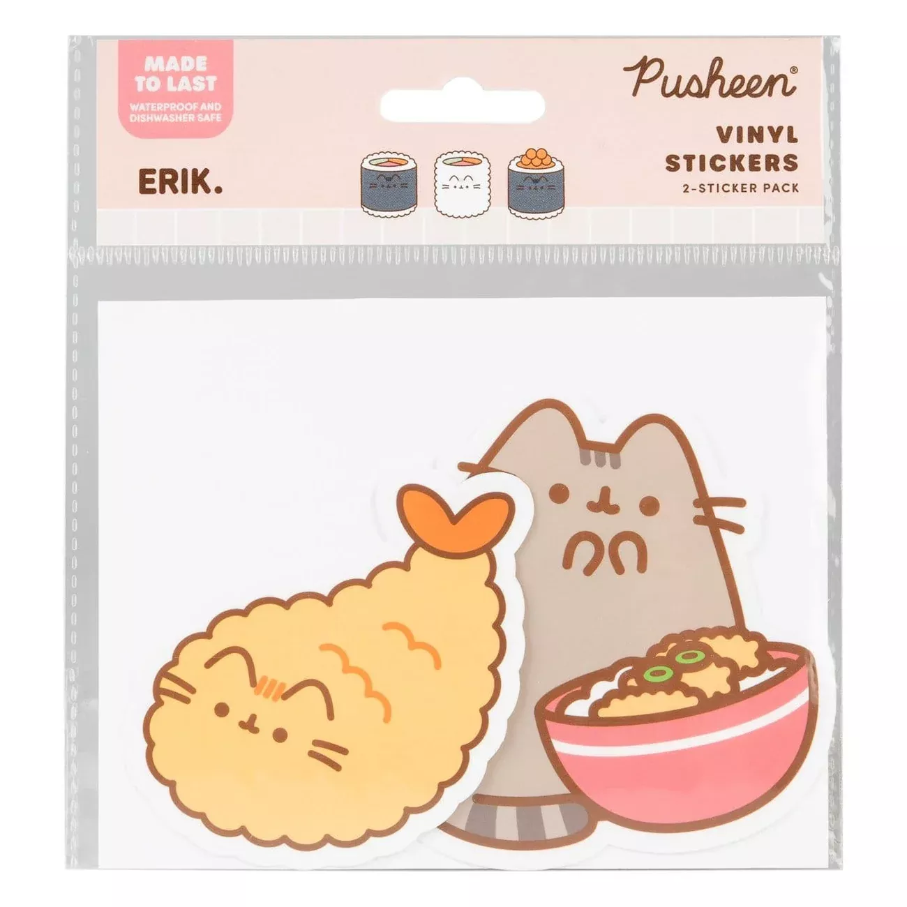 Pusheen Vinyl Sticker Sushi Roll Vol. 2 Set of 2