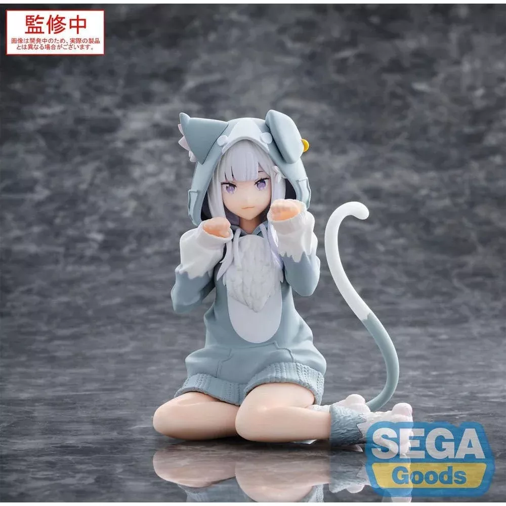Re:Zero Starting Life in Another World Yumemirize PVC Statue Emilia Mofumofu Pack 11cm