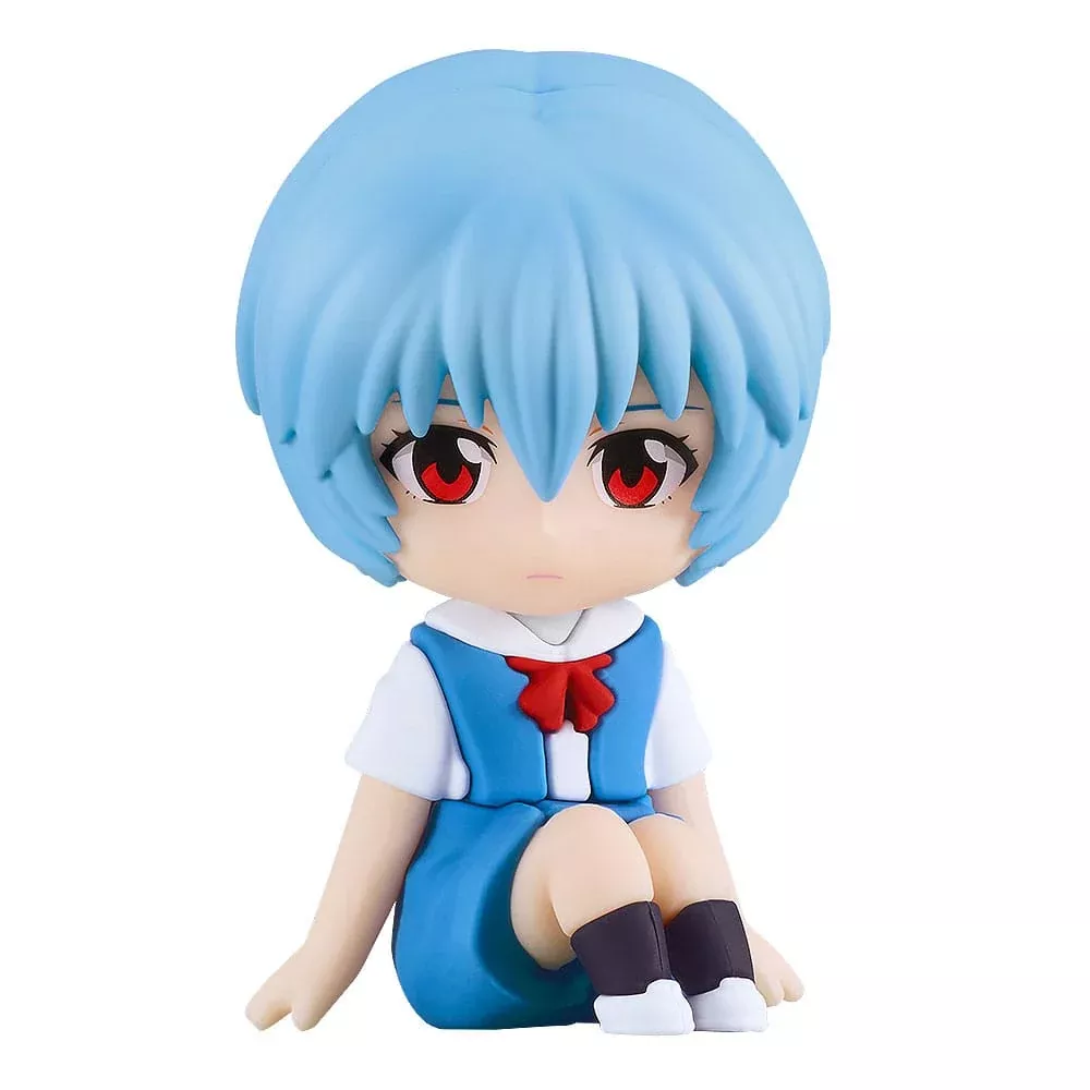 Rebuild of Evangelion Rubber Mascot Nendroid Plus Mini Figure Rei Ayanami 8cm