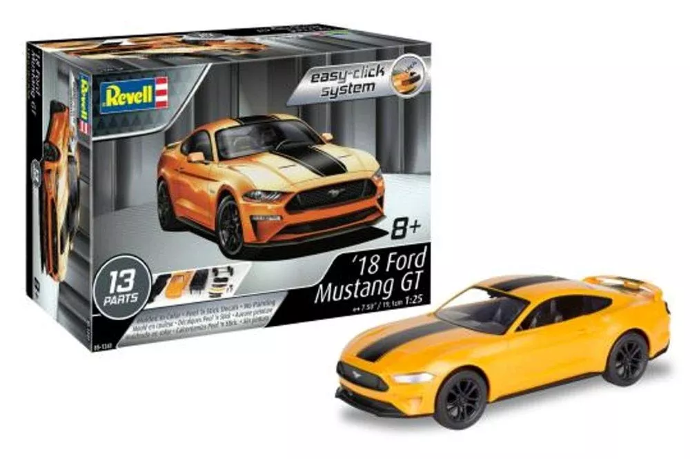 Revell Monogram 1241 1/25 2018 Mustang GT (Orange) (Snap)