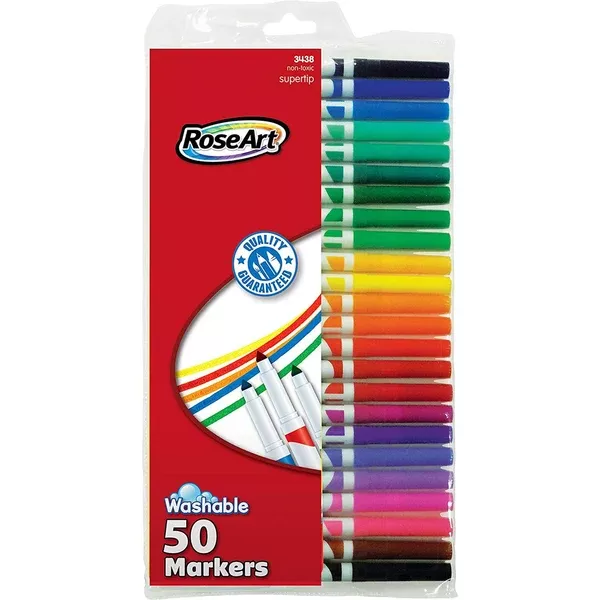 Rose Art Washable 50 Count Markers