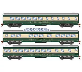 Roundhouse 79123 HO Scale Streamlined Passenger Burlington Northern BN