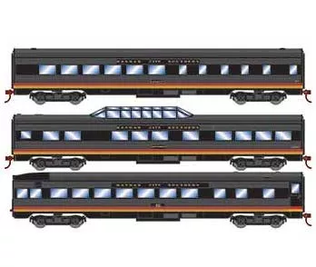Roundhouse 79127 HO Scale Streamlined Passenger Kansas City Southern