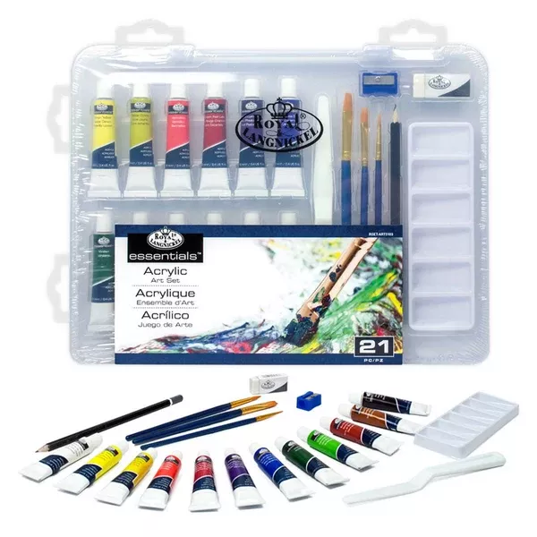 Royal Brush Essentials 21 Piece Case Art Set