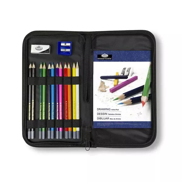 Royal Brush Essentials Drawing 16 Piece Art Set