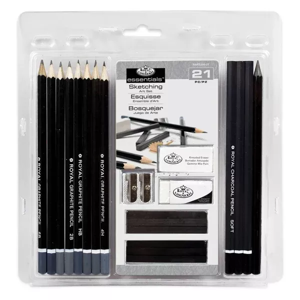 Royal Brush Essentials Sketching 21 Piece Art Set RART-200