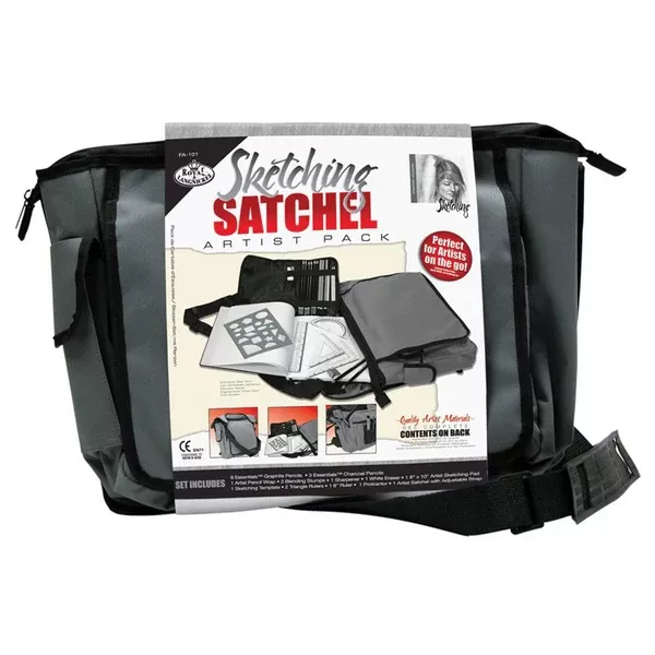 Royal Brush Essentials Sketching Satchel Travel Art Set