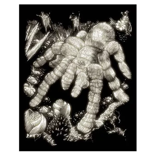 Royal Brush Glow In The Dark Tarantula Engraving Art