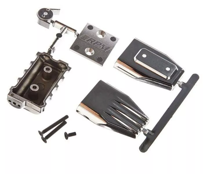 RPM 73413 Chrome Mock Intake / Blower Set for 1/8 1/10 Bodies