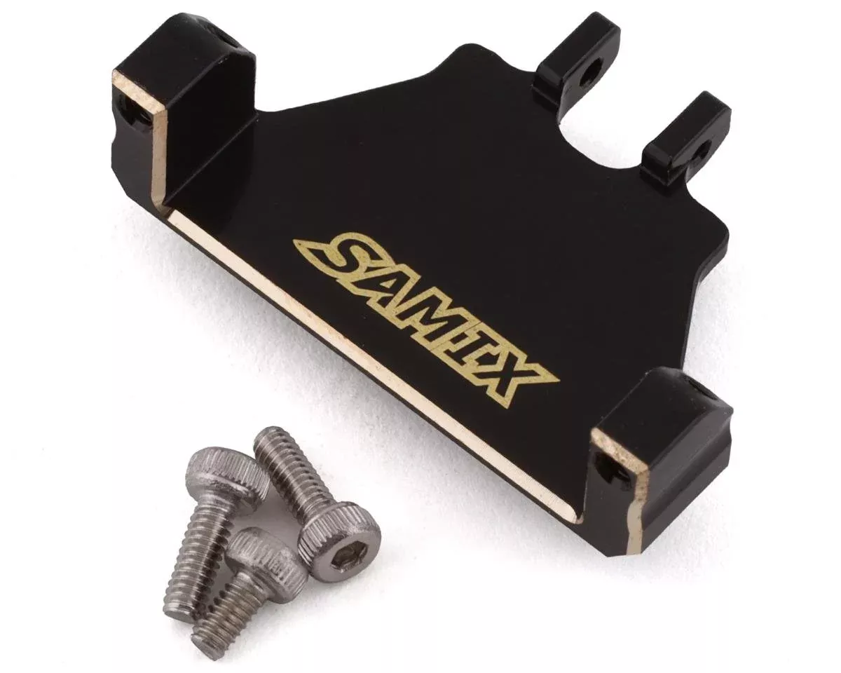 Samix SAMSCX24-4068E SCX24 Black Brass Servo Mount for EcoPower/Emax Servo