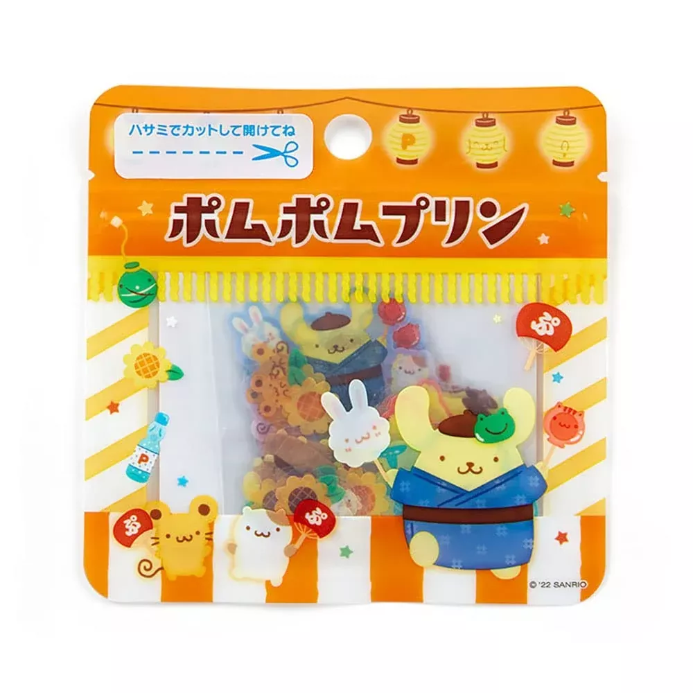 SANRIO Summer Sticker Pack Japanese Style Pom Pom Purin