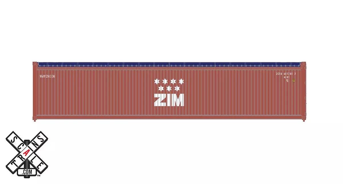 ScaleTrains Operator 11070 HO Scale 40' CIMC Tarp Top Container Zim 402308