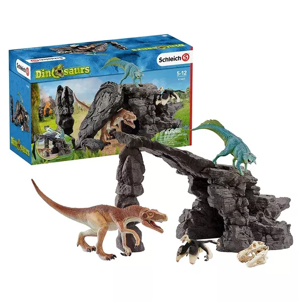Schleich Dino Set With Cave Figure Set