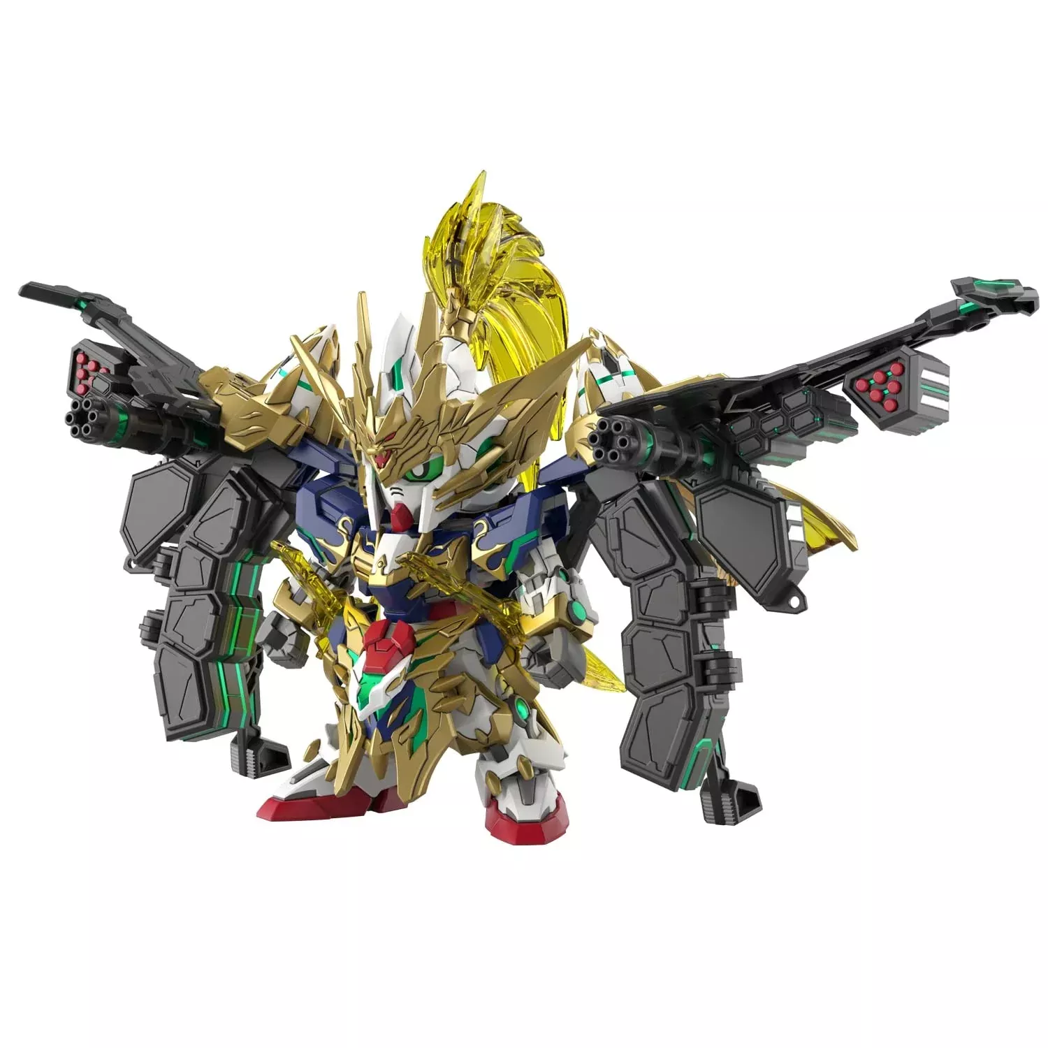 Sdw Heroes Zhao Yun 00 Gundam Command Package Color-Coded Plastic Model