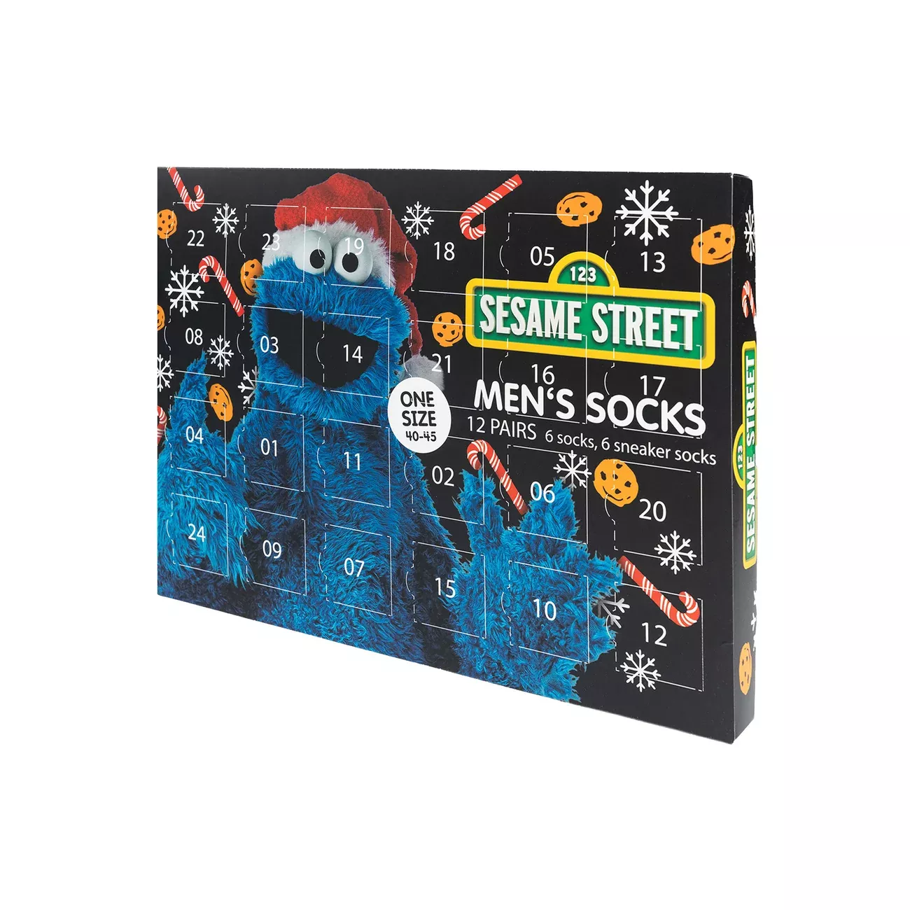 Sesame Street - Cookie Monster Socks Advent Calendar