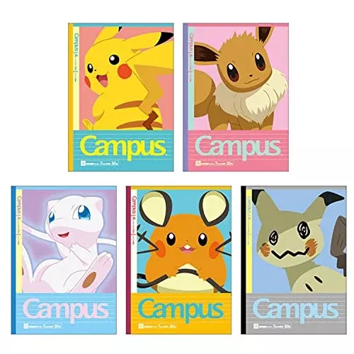 Showa Note Pocket Monster Note Campus Note Dot Ruled Line A Ruled 5 Book Pack 119729003