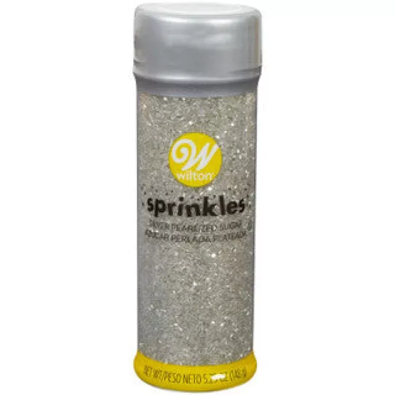 Silver Pearlized Sugar, 5.25 oz