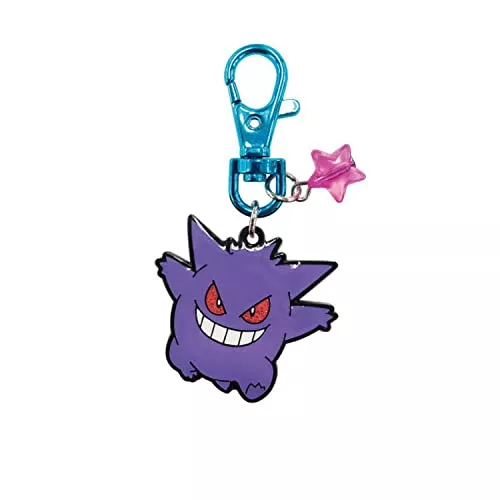 SK JAPAN Pokemon Glitter Metal Keychain Gengar