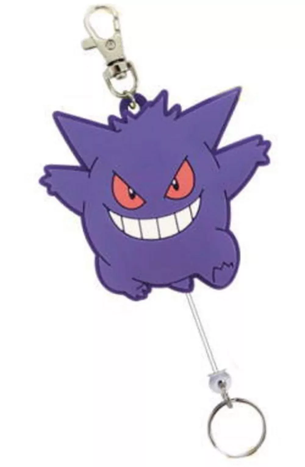 SK JAPAN Pokemon Rubber Reel Keychain Gengar