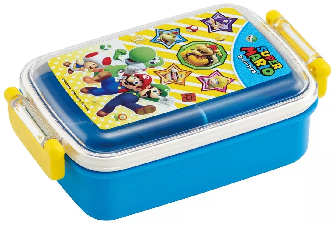 SKATER Super Mario Antibacterial Tight Lunch Box 450Ml