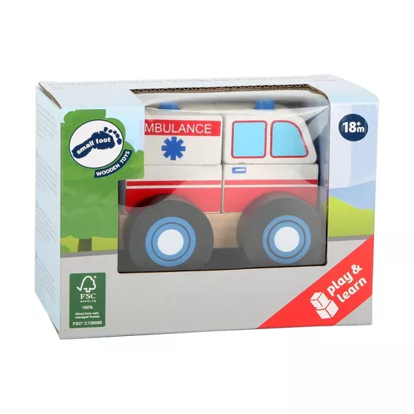 Small Foot Construct A Vehicle Ambulance Playset 11074