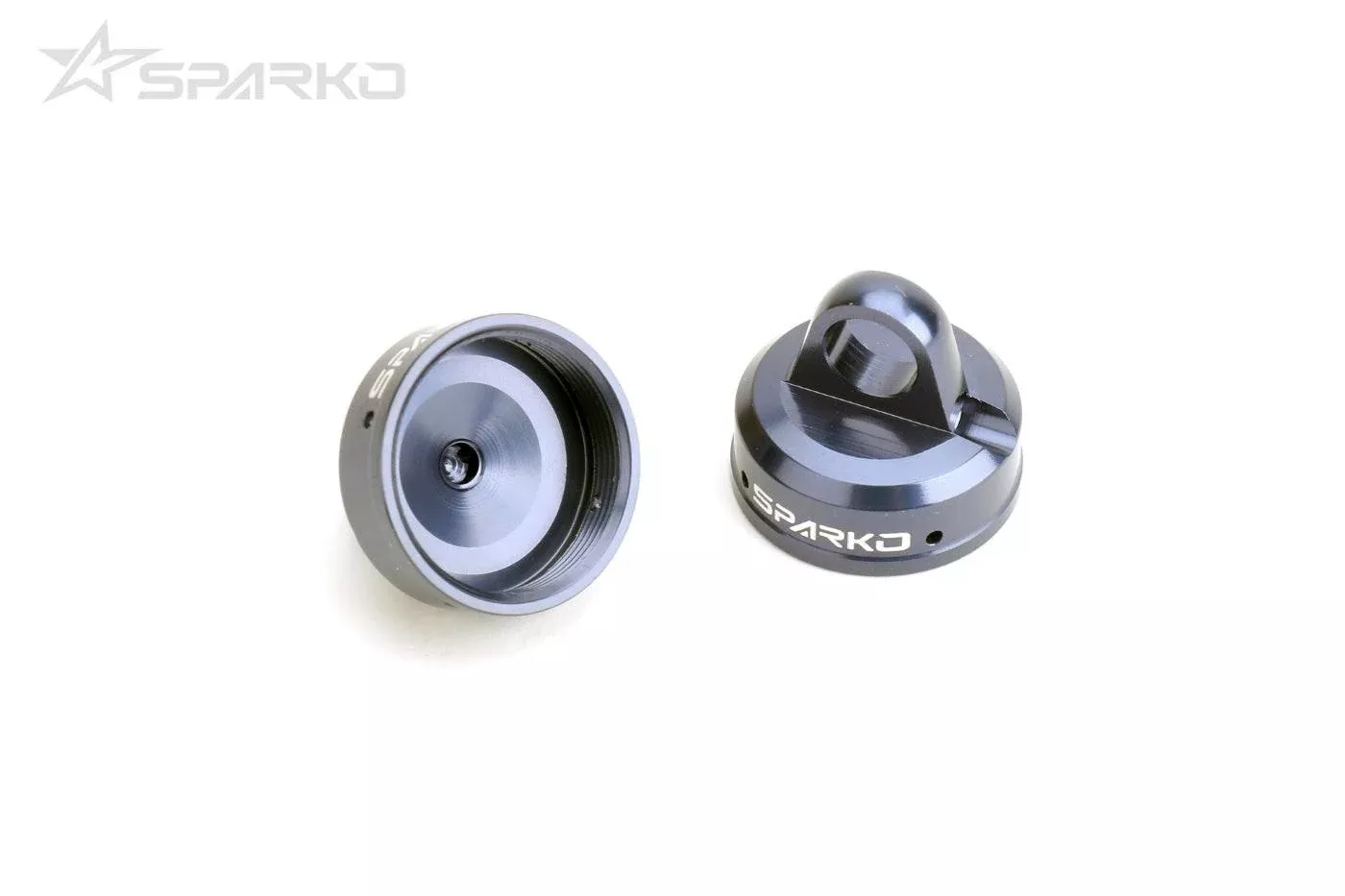 Sparko F8 7075 Aluminum Shock Caps Blue Ggrey