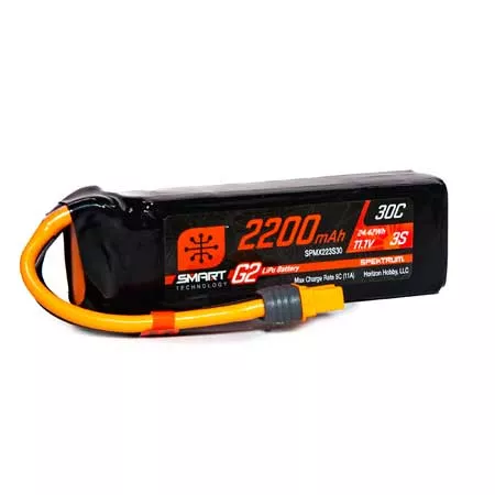 Spektrum SPMX223S30 2200mAh 3S 11.1V 30C LiPo Battery with iC3/EC3 Connector
