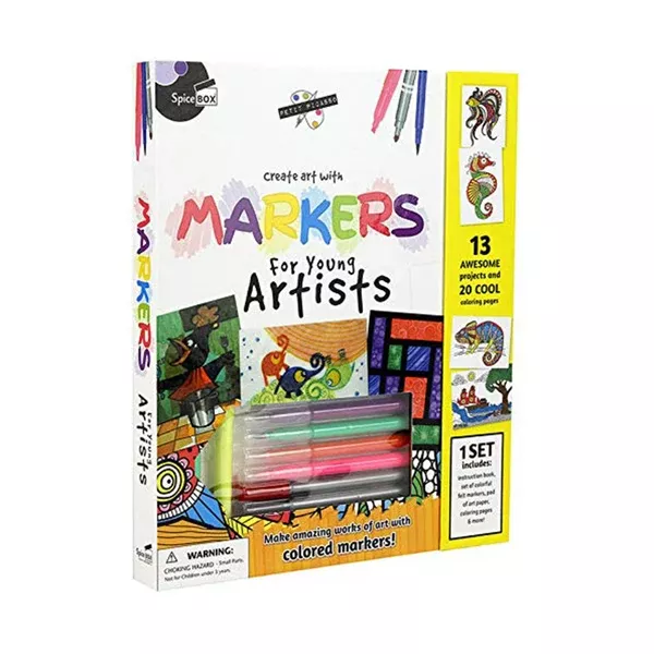 Spice Box Colored Markers For Young Artists Set